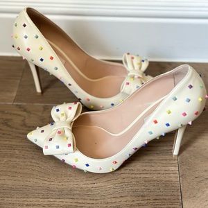 Valentino candy rock stud bow heels